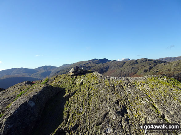 Walk c369 High Raise, Ullscarf and Grange Fell from Rosthwaite - Eagle Crag summit cairn