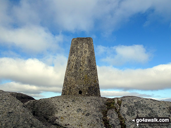 Walk ny121 Simon's Seat from Barden Bridge, Wharfedale - Simon's Seat (Wharfedale) summit Trig Point