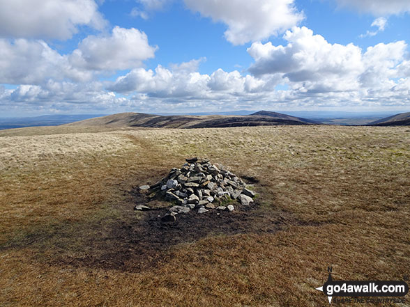 Walk c163 Great Sca Fell from Over Water - Great Sca Fell summit cairn