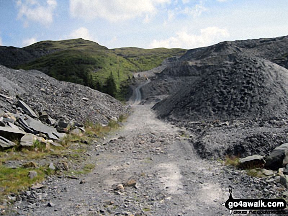 The path up through Maen-offeren Quarry, Blaenau Ffestiniog