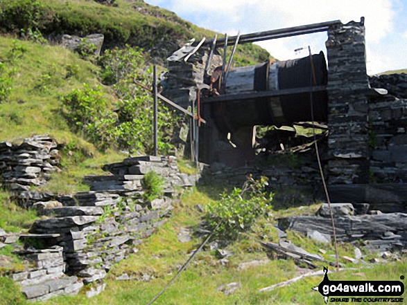 Drum House at the top of a disused incline in Maen-offeren Quarry