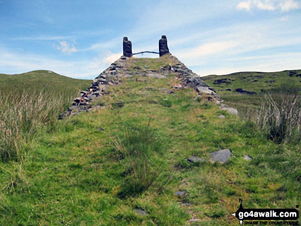 Remains of the upper Drum House and incline on Moel Bowydd