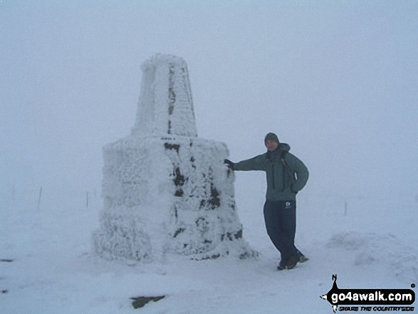 Myself on The Cheviot in Northumberland National Park Northumberland England