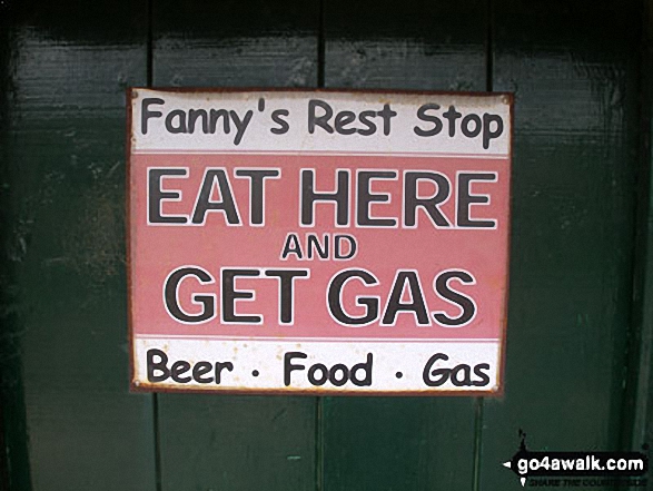 Sign on a door of a farm house at Holwick Scars, Holwick