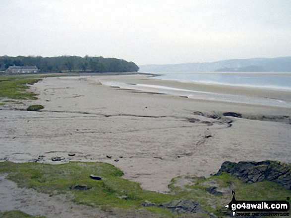 Walk c353 Holme Fell, Black Fell (Black Crag) and Tarn Hows from Tom Gill - Arnside Sands, Morecambe Bay