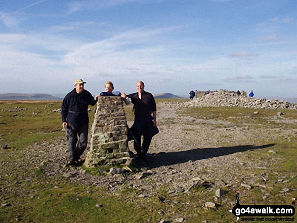 Me and my work colleagues Dan & Karen on Ingleborough, Yorkshire Dales in The Yorkshire Dales North Yorkshire England