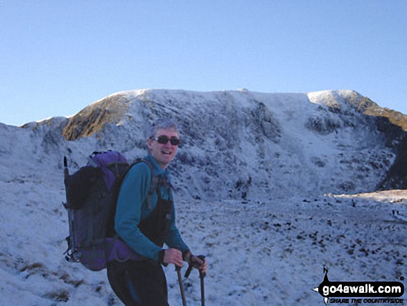 Me on Helvellyn in The Lake District Cumbria England