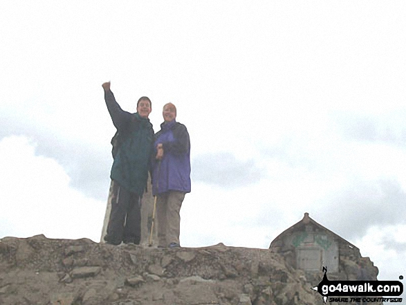 My wife Rosemary and son Simon on Ben Nevis