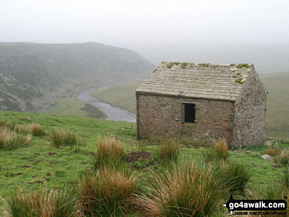 Falcon Clints and the River Tees from The Pennine Way south west of Cauldron Snout