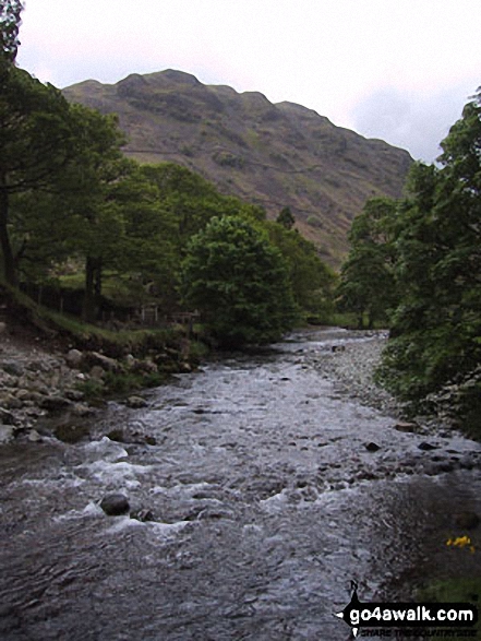 Walk c139 Allen Crags, Glaramara and Seathwaite Fell from Seatoller - The River Derwent, Borrowdale