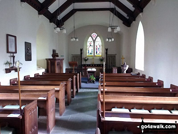 The interior of Buttermere Church, Buttermere