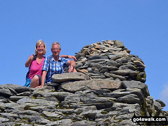 On the summit of The Old Man of Coniston