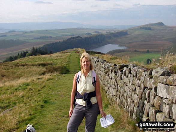 Walk n142 Hadrian's Wall from Cawfield Quarry to Steel Rigg - On Hadrian's Wall between Hotbank and Housesteads