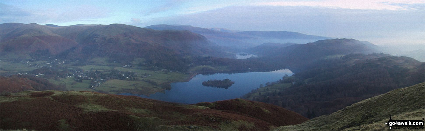 Grasmere  Village and Grasmere from Silver How