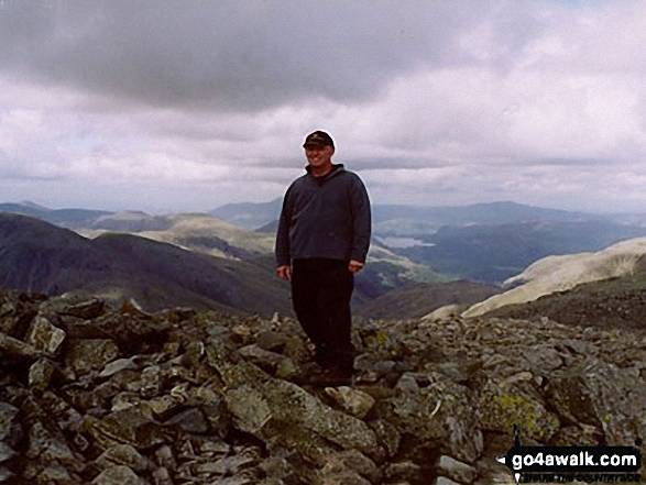 Me on Scafell Pike in The Lake District Cumbria England