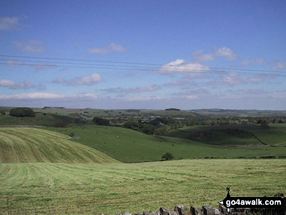 Walk d324 Tissington and Thorpe from Fenny Bentley - Views from The Tissington Trail nr Tissington Village