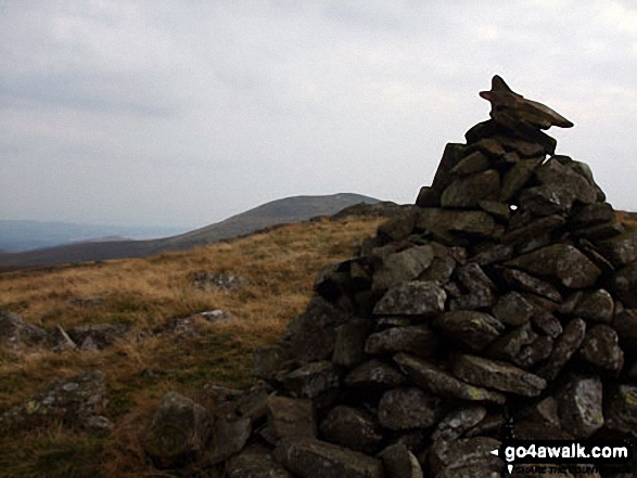 Walk c462 The Devoke Water Fells from Birker Fell - Woodend Height (Yoadcastle) summit cairn