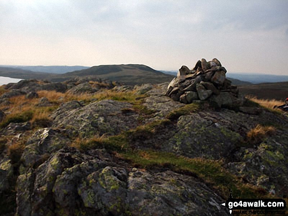 Walk c462 The Devoke Water Fells from Birker Fell - Seat How (Birker Fell) summit cairn