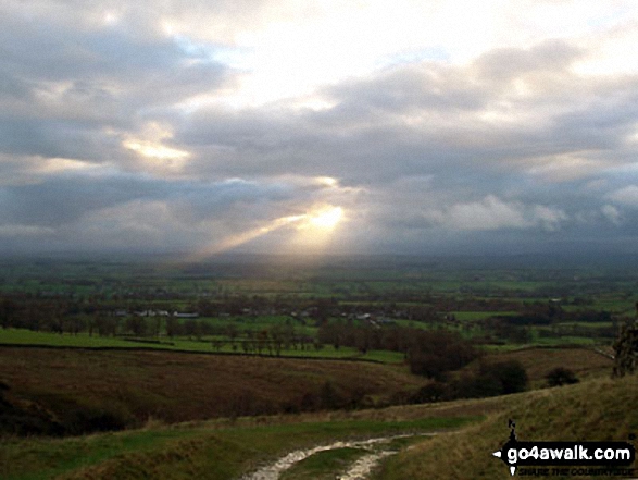 The Vale of Eden from the walk back into Dufton