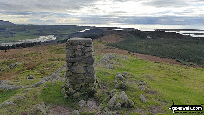 Looking SW to the Irish Sea from the summit of Muncaster Fell