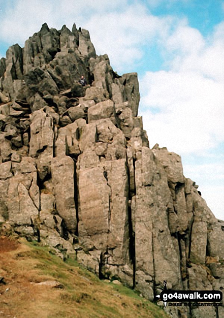 Ste "Which way now!" Power on Crib Goch in Snowdonia Gwynedd Wales