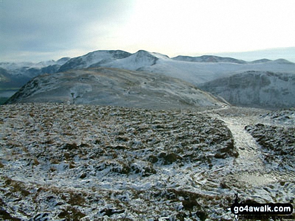 Mellbreak from Mellbreak (North Top) with Red Pike beyond