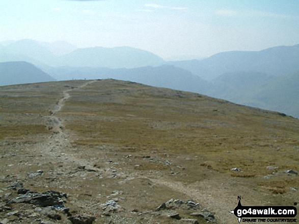 Walk c142 Robinson and Dale Head from Little Town - The Scafell Massif and Great Gable from Robinson summit