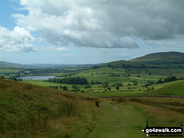 Walk c163 Great Sca Fell from Over Water - Overwater (left) and Binsey (right) from The Cumbria Way near Longlands