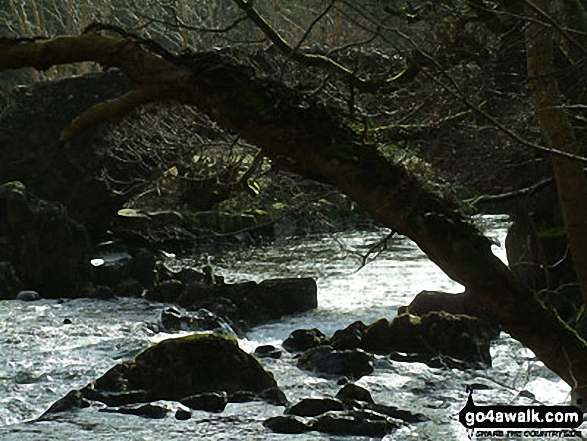 Walk c280 Hard Knott from Jubilee Bridge, Eskdale - Doctor Bridge, Eskdale