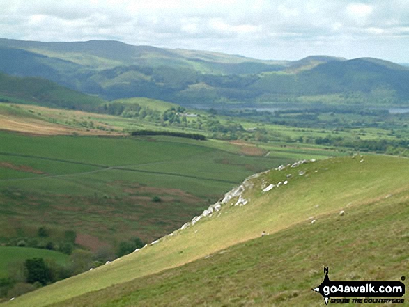 Walk c163 Great Sca Fell from Over Water - Brockle Crag and Bassenthwaite Lake from Great Cockup