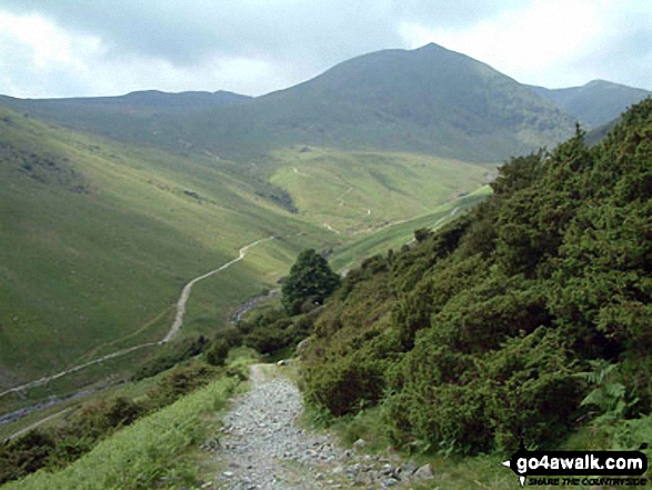 Catstye Cam and The Glenridding Beck Valley from near Nick Head