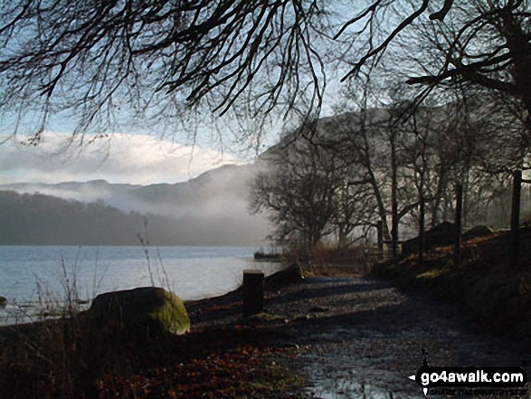 Walk c216 Stone Arthur, Great Rigg and Heron Pike from Grasmere - Grasmere shore