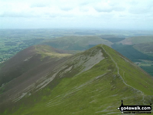 Walk c246 Hopegill Head and Grasmoor from Lanthwaite Green - Whiteside from Hopegill Head