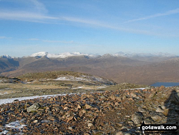 Ben Nevis and Aonach Mor from Beinn a' Chrulaiste summit