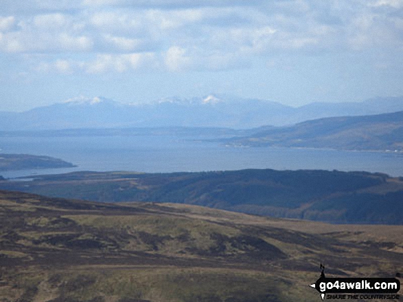 The Isle of Arran from Beinn Tharsuinn (Glen Luss)