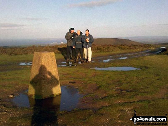 Walk so109 Black Hill (Quantocks) and Hurley Beacon from Holford - Black Hill trig point on the Quantocks.