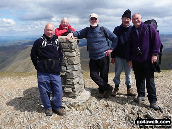 Walk c427 Helvellyn via Striding Edge from Patterdale - The Runaway Ramblers on Helvellyn