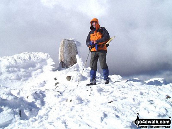 Me on Yr Aran in Snowdonia Gwynedd Wales