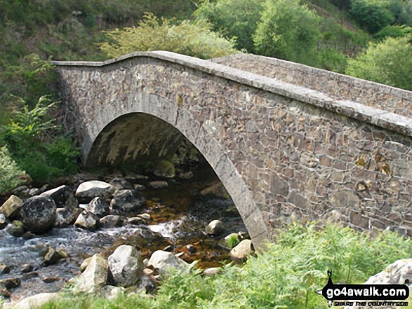 The bridge at the southern end of Meldon Reservoir