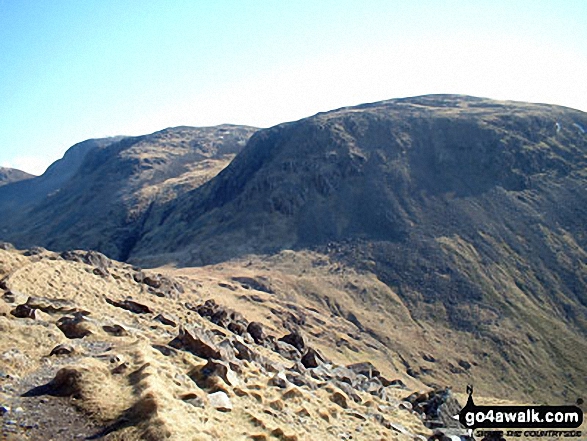 Great Gable (left) and Kirk Fell (centre right) from Black Sail Pass