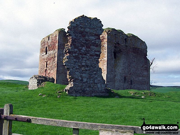 Cessford Castle on The St Cuthbert's Way