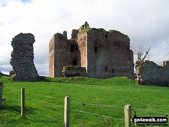 Cessford Castle from The St Cuthbert's Way