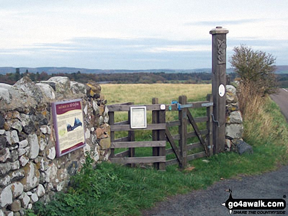 Just off The St Cuthbert's Way on the B6351 between Kirknewton and Yeavering is the entrance to the site of The Palace of Ad Gefrin