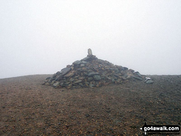 Walk c427 Helvellyn via Striding Edge from Patterdale - Helvellyn Summit Cairn