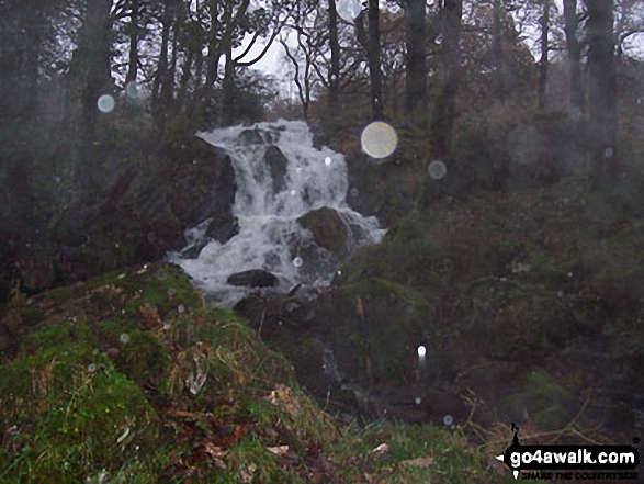 Bottom of Tom Gill Falls near Tarn Hows