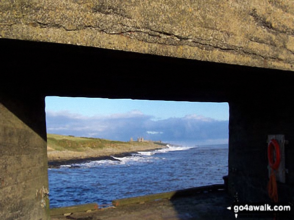 Dunstanburgh Castle from Craster Harbour