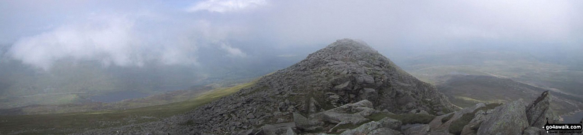 The Carneddau, Llynnau Mymbyr, Plas Y Brenin, Capel Curig, The Moel Siabod Ridge and Betws-y-Coed from Carnedd Moel Siabod