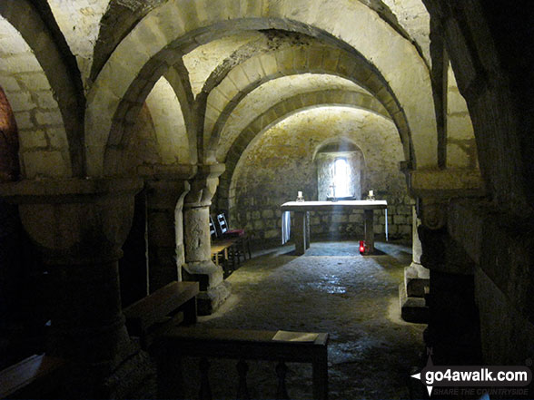 Walk ny139 Lastingham from Hutton-le-Hole - St Marys Church Crypt, Lastingham