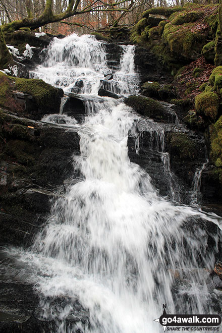 Walk pk105 The Birks of Aberfeldy from Aberfeldy - Another of the many pretty waterfalls in the Birks of Aberfeldy