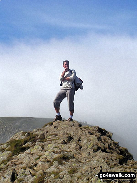 Walk c427 Helvellyn via Striding Edge from Patterdale - On Striding Edge